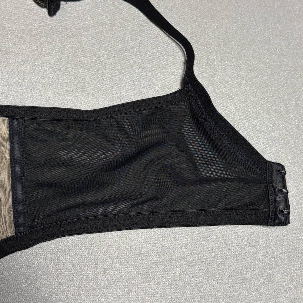 Cacique Womens Black Floral Lace Unlined Full Coverage Underwire Bra 40DD - Picture 8 of 16